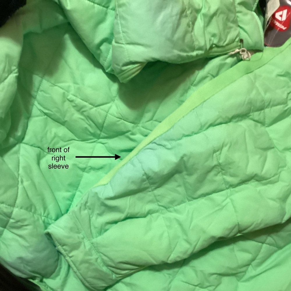 Free People PIPPA PUFFER HOODED PACKABLE PULLOVER GREEN JACKET (Size L) $120.00 - Picture 7 of 10